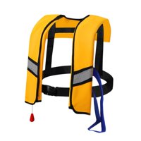 Magideal - Chaleco De Esnórquel Inflable Automático De Seguridad Para Esnórquel, Navegación Y Actividades Al Aire Libre, Amarillo