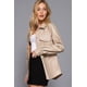 thumbnail image 3 of Chaqueta Camisa Saronite Cuero Sintético Beige Mujer, 3 of 5