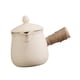 thumbnail image 2 of Tetera De Cerámica Con Tapa, Infusor De Té Duradero Para Cocina, Regalos Del Día De San Valentín, Color Blanco, 2 of 3