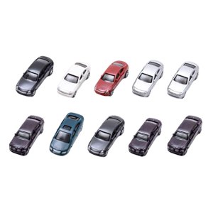 Bothyi - 10 Uds Modelo De Coche Pintado A Mano Para Mesa De Arena Paisaje Urbano Paisaje Ferroviario 1/200