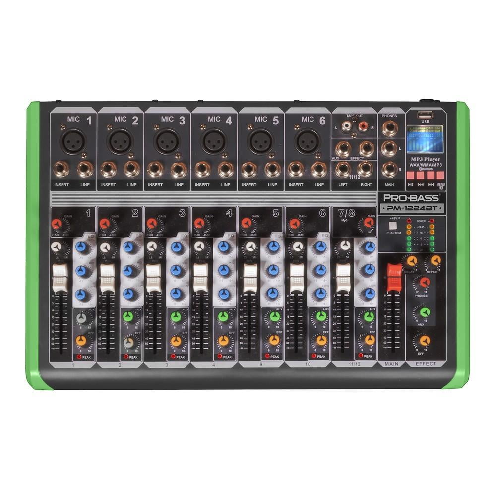Consola Mixer Probass Pm 1224bt