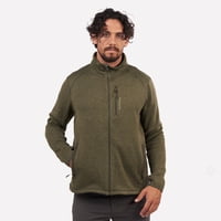 Polar Tejido Hombre Full-Zip Jaspeado Tundra Verde Atakama Outdoor
