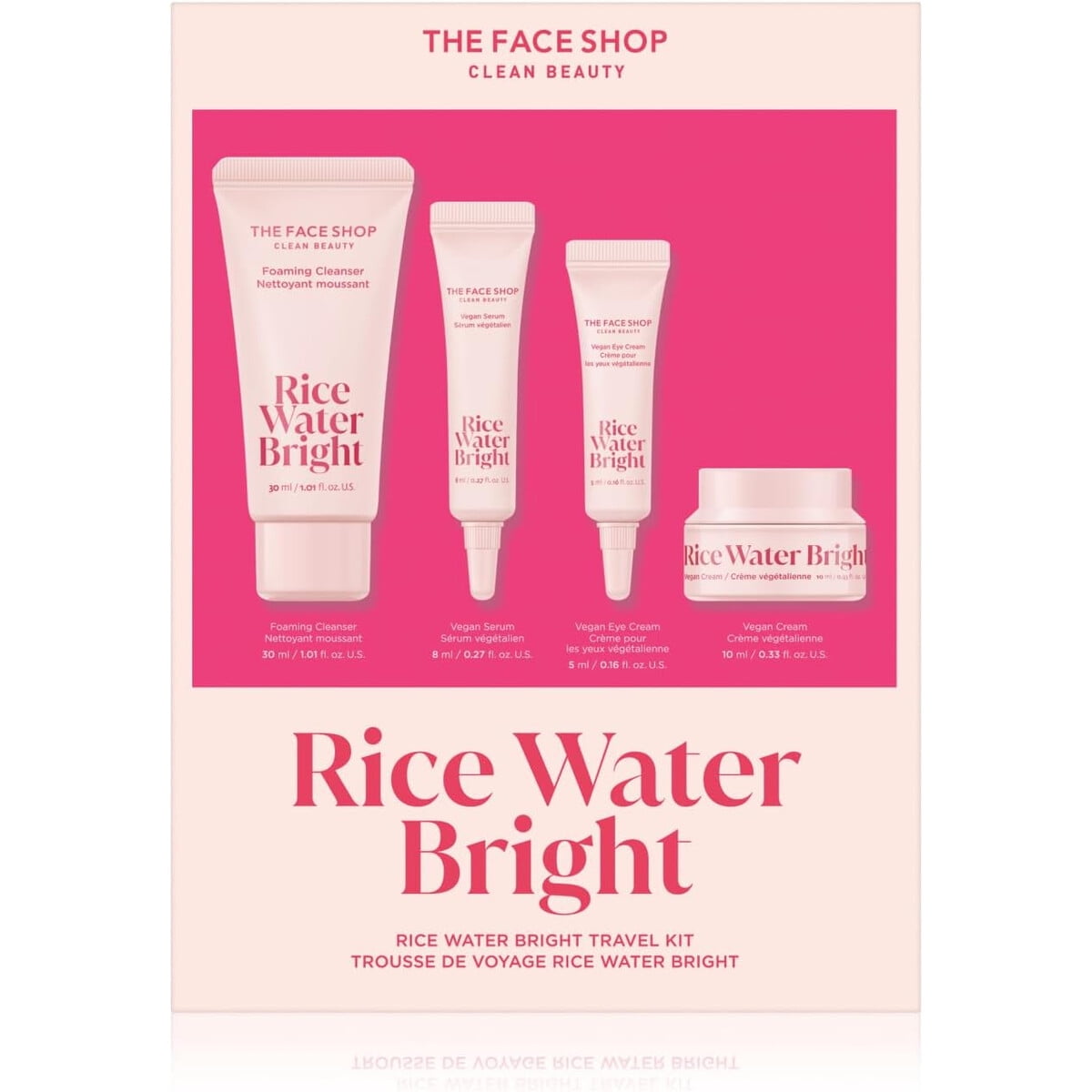 Kit Facial The Face Shop Rice Water Bright Vegano Viaje