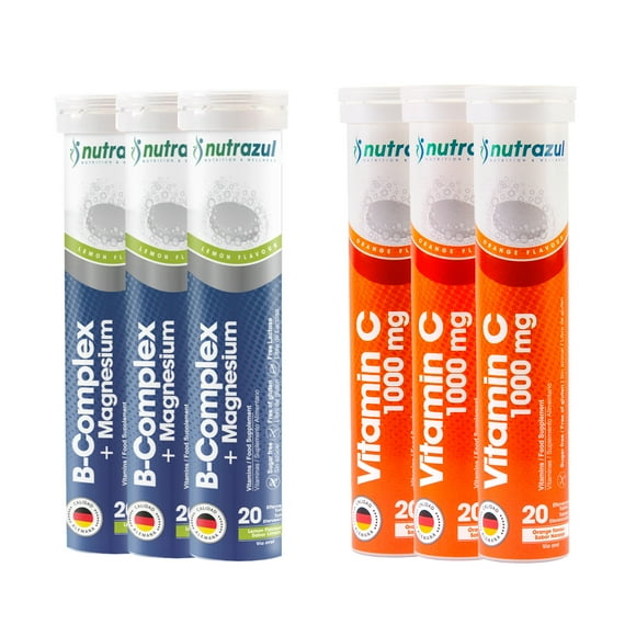 Bcomplex-magnesio + Vitamina C - Pack 6