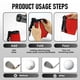 thumbnail image 5 of Bolsa limpiadora de palos de golf XINQIDAI 17 x 14 cm impermeable roja, 5 of 8