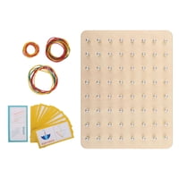 Magideal - Juego De Geoplanos De Madera Tablero De Cordones De Juguete De Madera Rompecabezas De Bricolaje Para Bebés Juguete Creativo Rompecabezas Array Block