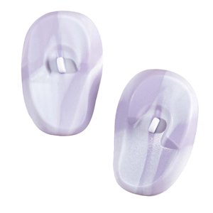 Magideal - 2 Uds: Protección Para Los Oídos, Orejeras Para Teñir El Cabello, Gorras Protectoras Suaves Creativas, Protección Para Los Oídos Para Teñir El Cabello Violeta Claro