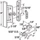 thumbnail image 2 of Conjunto de Manija para Puerta Corredera de Vidrio PRIME-LINE C 1259 10 cm Madera Negra, 2 of 4