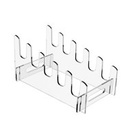 Bothyi - Soporte De Placa De Acrílico, Soporte De Exhibición De Vajilla Para Encimera De Restaurante, 5 Niveles