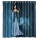 thumbnail image 1 of Cortina de ducha Mulan, juego de cortinas de baño con ganchos, tamaño 66 x 72 pulgadas, 1 of 3
