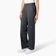 thumbnail image 3 of Pantalones de trabajo Dickies, holgados, con doble rodilla, para mujer, color gris, 3 of 6