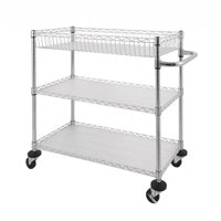 Topmarket - Carro Cromado De 3 Niveles 90X45X100 Cm