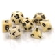 thumbnail image 4 of Juego de dados Chessex, opaco, marfil/negro, con 7 piezas, 4 of 4