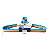 Disparo - Pack 5 Colgadores Percheros Ropa Plasticos Multicolor 40Cm