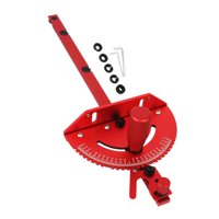 Magideal - Herramienta De Calibre De Inglete Para De Mesa Universal Con Guía De Aleación De Aluminio, Regla De Ángulo Resistente De 17,7 Pulgadas, Ángulo Rojo