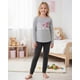 thumbnail image 1 of Pijama Niña Estampado Peace Love Dance gris 4, 1 of 7