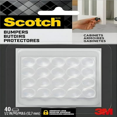 Topes De Goma Para Muebles Transparentes X 40 Unidades 1 Un Command