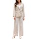 thumbnail image 2 of INSPIRE CHIC Blazer Casual de Negocios para Mujer 2026 Chaqueta de Manga Larga con Cinturón para Verano Primavera con Bolsillo M Caqui, 2 of 5