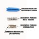 thumbnail image 5 of Conectores de cable B impermeables AWG, calibre 22-26, 1000 unidades, 5 of 6
