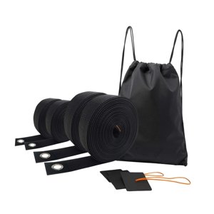 Magideal - Líneas De Voleibol De Playa Para Líneas De Fronteras De Arena Establecidas Para Correas Portátiles De Resistencia Meteorológica Compacta Al Aire Libre Negro