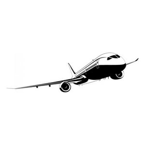 Rienda Libre Graphics - Decomural Passenger Plane Commercial Airplane Ws-18652
