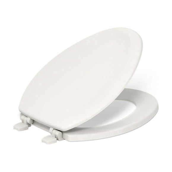 Asiento de inodoro KOHLER Stonewood 4647-96 alargado Biscuit Wood