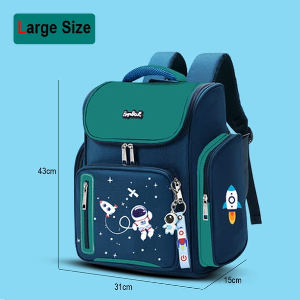 New Boys Orthopedic School Bags Child Astronaut Printing Backpacks Primary Student Girls Children's Schoolbag Waterproof Kid