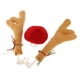 thumbnail image 3 of Funny Car Christmas Reno Antlers Red Nose Car Decoración Regalos De Navidad, 3 of 4