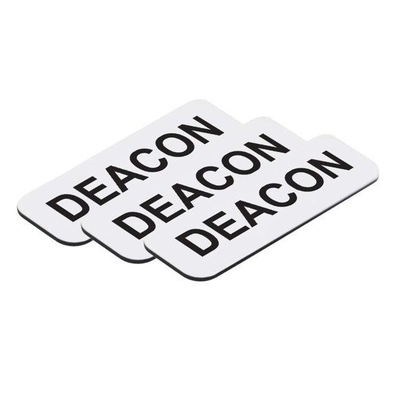Etiqueta de nombre All Quality Badges 3 × 2,5 cm blanco, paquete de 10