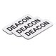 thumbnail image 1 of Etiqueta de nombre All Quality Badges 3 × 2,5 cm blanco, paquete de 10, 1 of 2