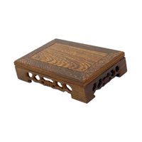 Magideal - Soporte De Exhibición De Ornamento, Pedestal De Pecera, Estatuilla Práctica, Estatua De Exhibición, Soporte Para Maceta, Soporte De Madera Para Pasill 11Cm X 5Cm X 38Cm