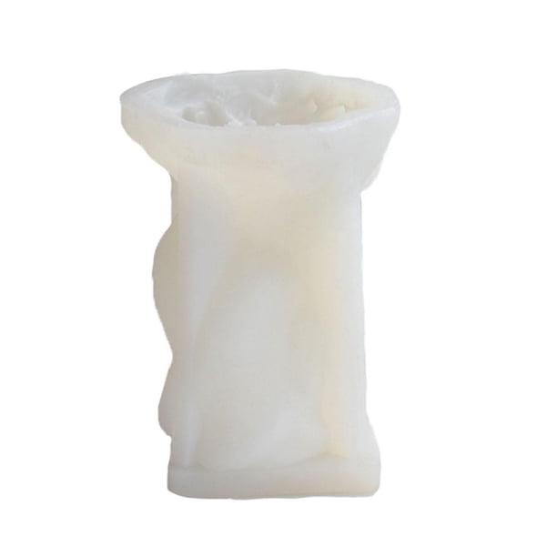 Modelo de vela de Halloween, molde de silicona 3D, yeso decorativo, fabricación de velas de hormigón, manualidades de bricolaje para centros de mesa, Sostener rosa