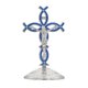 thumbnail image 3 of Figura De Cruz De Pie, Escultura Religiosa Para Entrada Interior De Acción De Gracias, Color Azul Plateado, 3 of 5
