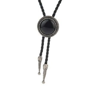Genérico - Vintage Bolo Tie Hombres Nativo Americano Western Cowboy Corbatas Plata Antigua