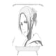 thumbnail image 1 of Cortina de ducha de Annie Leonhardt con diseño de Attack on Titan, juego de cortinas de baño con ganchos, tamaño 91 x 183 cm, 1 of 3