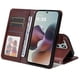 thumbnail image 2 of Funda Billetera para Motorola Moto G56 con Porta Tarjetas y Soporte Ajustable Marrón, 2 of 6