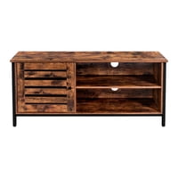 Klik Muebles - Rack De Tv Rustik Madera Oscura Walnut