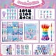 thumbnail image 3 of Set Party Favors, libros de colorear para niños con forma de sirena de BenLouis, 3 of 7