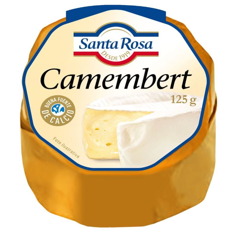 Queso Camembert Trozo 125 g Santa Rosa