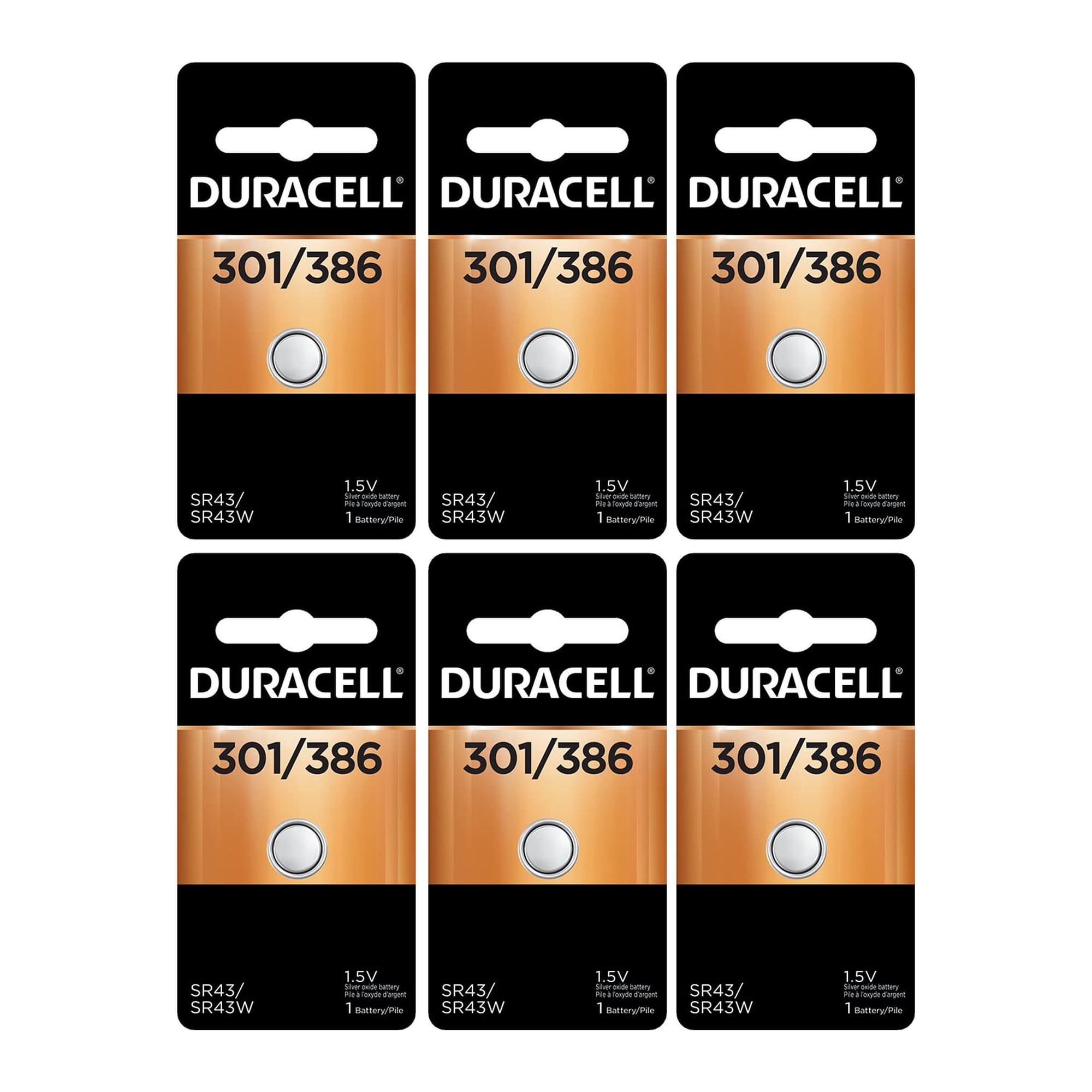 Reloj/calculadora Duracell D301/386b, 1,5 V, Óxido De Plata