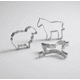 thumbnail image 2 of Set 3 Moldes Galletas Animales Granja Acero Inoxidable, 2 of 5