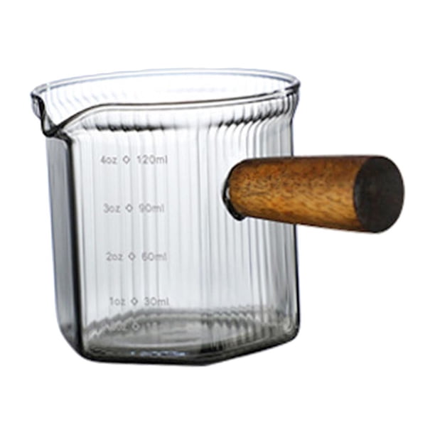 Taza Medidora De Vidrio, Taza Mezcladora Transparente Resistente Al Calor Para Casa De Té, Café, Estilo D, 120ml