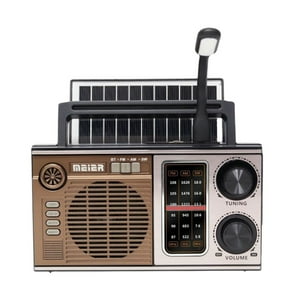 Cmik - Radio Solar Retro Recargable Linterna Panel Solar Cargador Bt