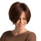 thumbnail image 2 of Mujeres Natural Short Straight Wig Human Hair Pixie Wig Black Ombre Marroon, 2 of 5
