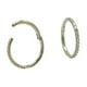 thumbnail image 1 of Argollas Huggies 10mm 16g Titanio F136 Zirconia Plateadas, 1 of 3