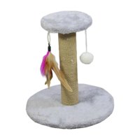 Ioensy - Rascador Para Gatos Poste Para Rascar Regalo Durable Para Gatitos Suministros Redondo Gris