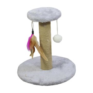 Ioensy - Rascador Para Gatos Poste Para Rascar Regalo Durable Para Gatitos Suministros Redondo Gris