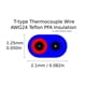 thumbnail image 3 of Cable termopar tipo T MN Measurement AWG 24 PFA 9,1 m, 3 of 3