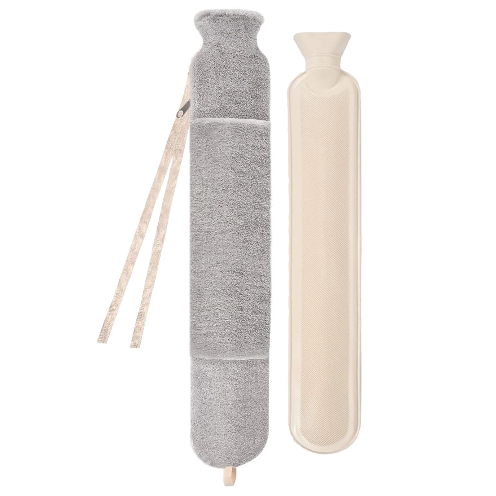 Xusx111 - Botella De Agua Caliente Larga, Gran Capacidad Impermeable De 2l, Bolsa De Botellas De Agua Caliente Caliente - Para Hombro Cintura Pie Mano Pierna Cuerpo Camping Cama Coche Mujeres Hombres