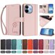 thumbnail image 4 of Funda Cartera Trébol para Xiaomi Redmi Note 17 Pro Plus 5G con Ranuras Tarjetas y Carga Inalámbrica Rosa, 4 of 6
